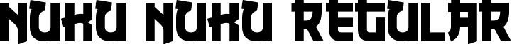 Nuku Nuku Regular font - nuku1.ttf