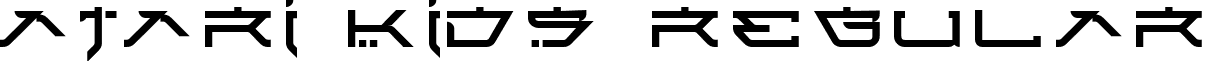 Atari Kids Regular font - atari-kids.ttf