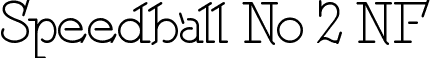 Speedball No 2 NF font - SpeedballNo2NF.ttf