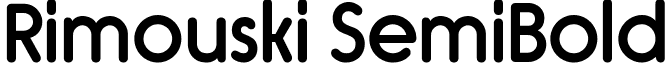 Rimouski SemiBold font - rimouski sb.ttf