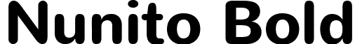 Nunito Bold font - Nunito Bold.ttf