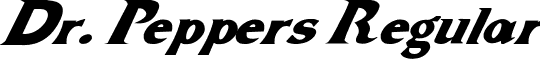 Dr. Peppers Regular font - DrPeppers.ttf