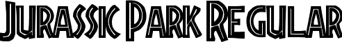 Jurassic Park Regular font - Jurassic Park.ttf