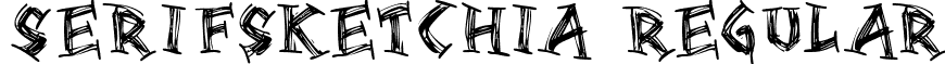 Serifsketchia Regular font - Serifsketchia.ttf