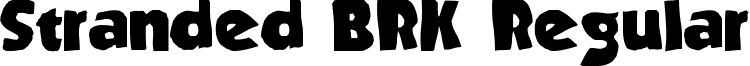 Stranded BRK Regular font - Strande2.ttf