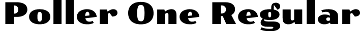 Poller One Regular font - PollerOne.ttf