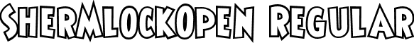 ShermlockOpen Regular font - ShermlockOpen.ttf