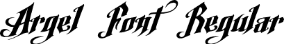 Argel Font Regular font - Argel Font Trial.otf