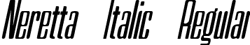 Neretta Italic Regular font - Neretta Italic.ttf