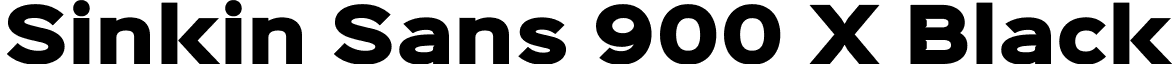 Sinkin Sans 900 X Black font - SinkinSans-900XBlack.ttf