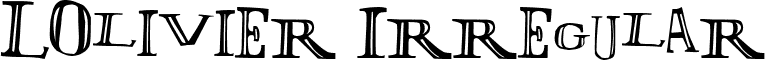 LOlivier Irregular font - LOLII___.TTF
