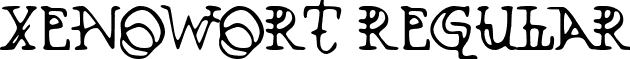 Xenowort Regular font - XENOWORT.TTF
