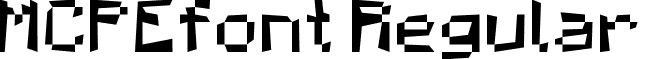MCPEfont Regular font - Mad Pixels.otf