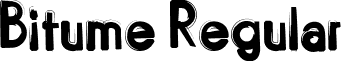 Bitume Regular font - BITURG__.TTF