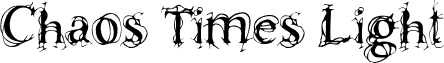 Chaos Times Light font - ChaosTimes_lig.TTF