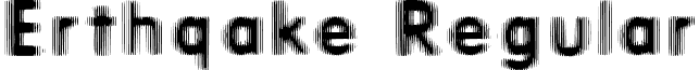Erthqake Regular font - ERTHQAKE.TTF