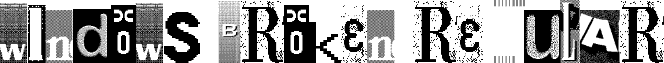 Windows Broken Regular font - winbroken.ttf
