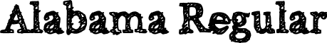 Alabama Regular font - Alabama.ttf