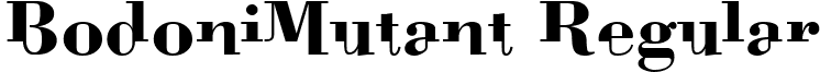 BodoniMutant Regular font - BODOM___.TTF