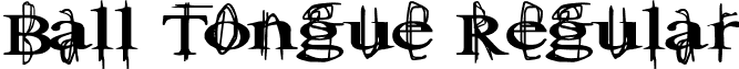 Ball Tongue Regular font - BALLT___.TTF