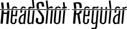 HeadShot Regular font - headshot.ttf