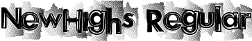 NewHighs Regular font - NewHighs.ttf