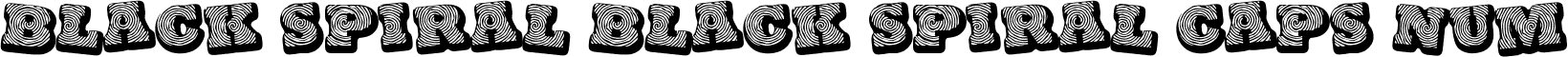 Black spiral Black spiral CAPS NUM font - black spiral.ttf