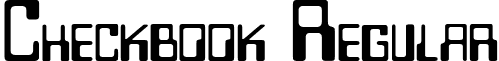 Checkbook Regular font - CHECKBK0.TTF