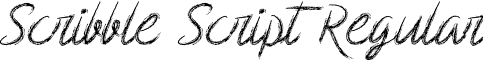 Scribble Script Regular font - Scribble Script.ttf