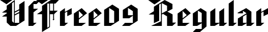 VfFree09 Regular font - VfFree09.ttf