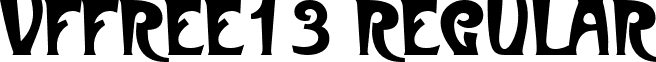 VfFree13 Regular font - VfFree13.ttf