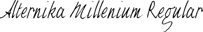Alternika Millenium Regular font - Alternika Millenium.ttf