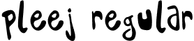 Pleej Regular font - pleej.ttf