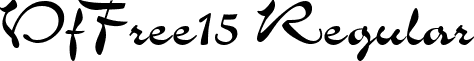 VfFree15 Regular font - VfFree15.ttf