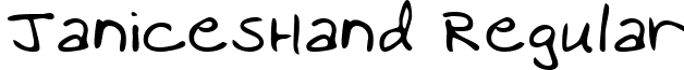 JanicesHand Regular font - handwriting-markerjaniceshand-regular.ttf