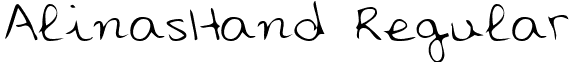 AlinasHand Regular font - handwriting-markeralinashand-regular.ttf