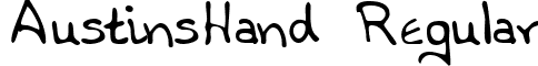 AustinsHand Regular font - austin-h.ttf