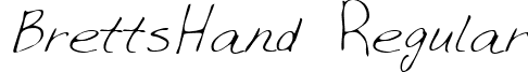 BrettsHand Regular font - brett-h.ttf