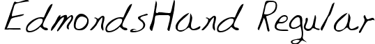 EdmondsHand Regular font - edmond-h.ttf