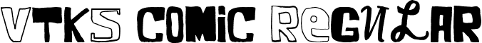 VTKS COMIC Regular font - VTKS COMIC.ttf