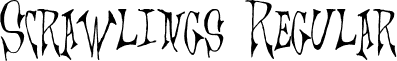 Scrawlings Regular font - Scrawlings.ttf