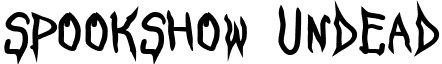 SpookShow Undead font - SpookShow.ttf