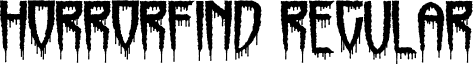 Horrorfind Regular font - Horrorfind.ttf
