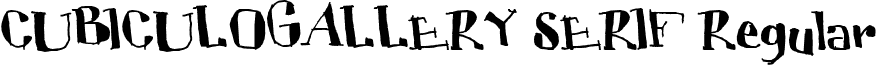 CUBICULOGALLERY SERIF Regular font - CUBIC___.ttf