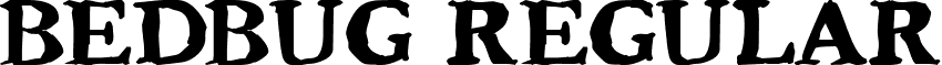 Bedbug Regular font - Bedbug.ttf