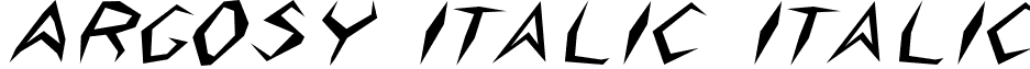 Argosy Italic Italic font - Argosy Italic.ttf