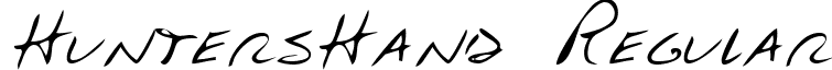 HuntersHand Regular font - handwriting-markerhuntershand-regular.ttf