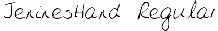 JeninesHand Regular font - handwriting-markerjenineshand-regular.ttf