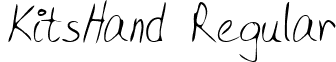 KitsHand Regular font - KitsHand.ttf