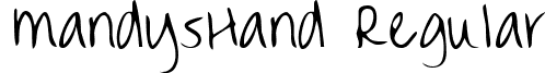 MandysHand Regular font - mandy-h.ttf